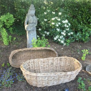 Grote lange rieten mand