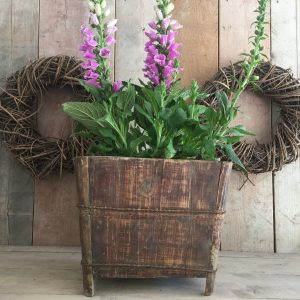 Ouderwetse houten visbak