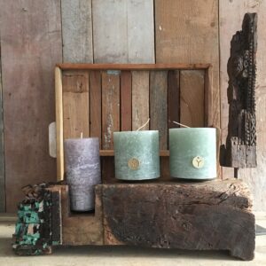 Originele houten kandelaar