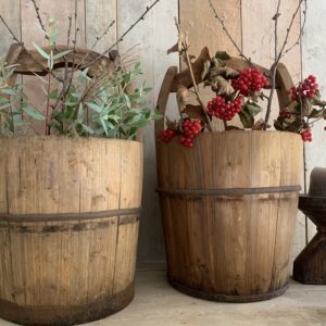 Stoere houten emmers